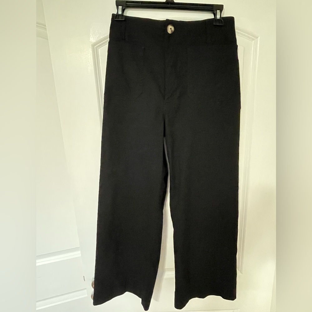 Maeve / Anthropologie  Colette Wide-Leg Cropped Pants — like new!